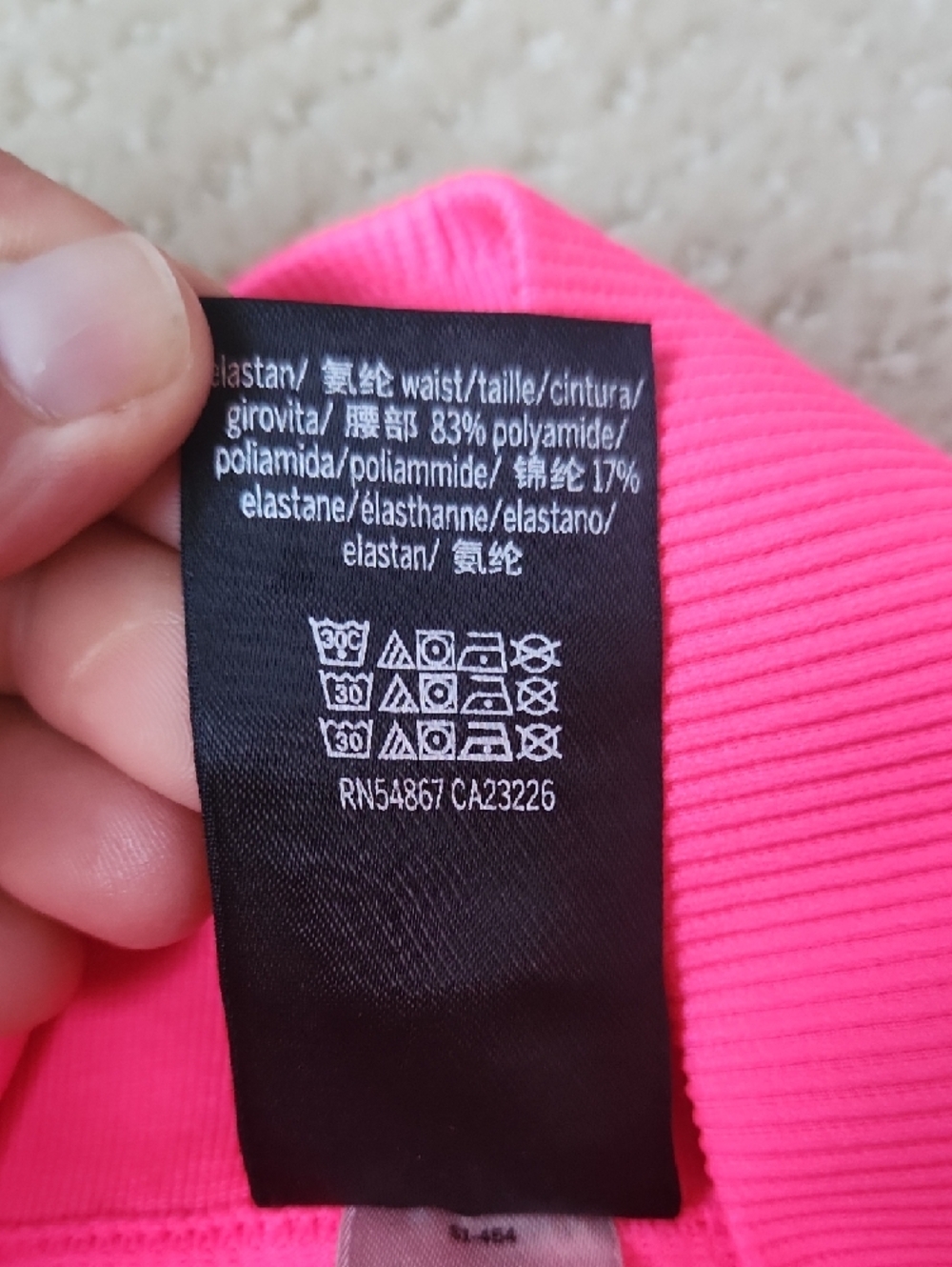 PINK Victoria's Secret Neon Hot Pink Leggings - Picture 3 of 15